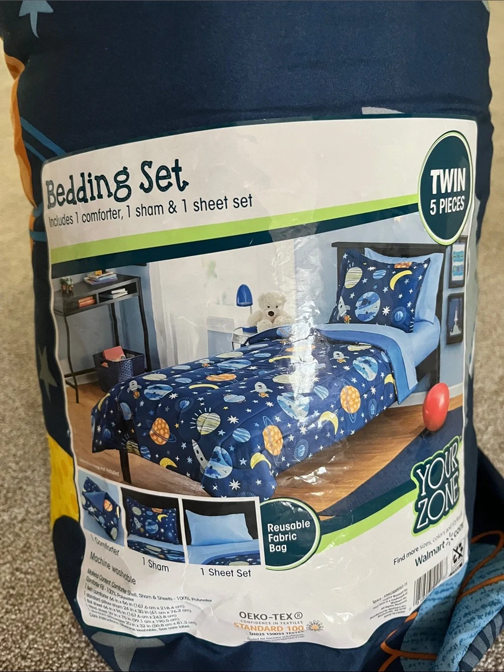 Space Print Bedding Set